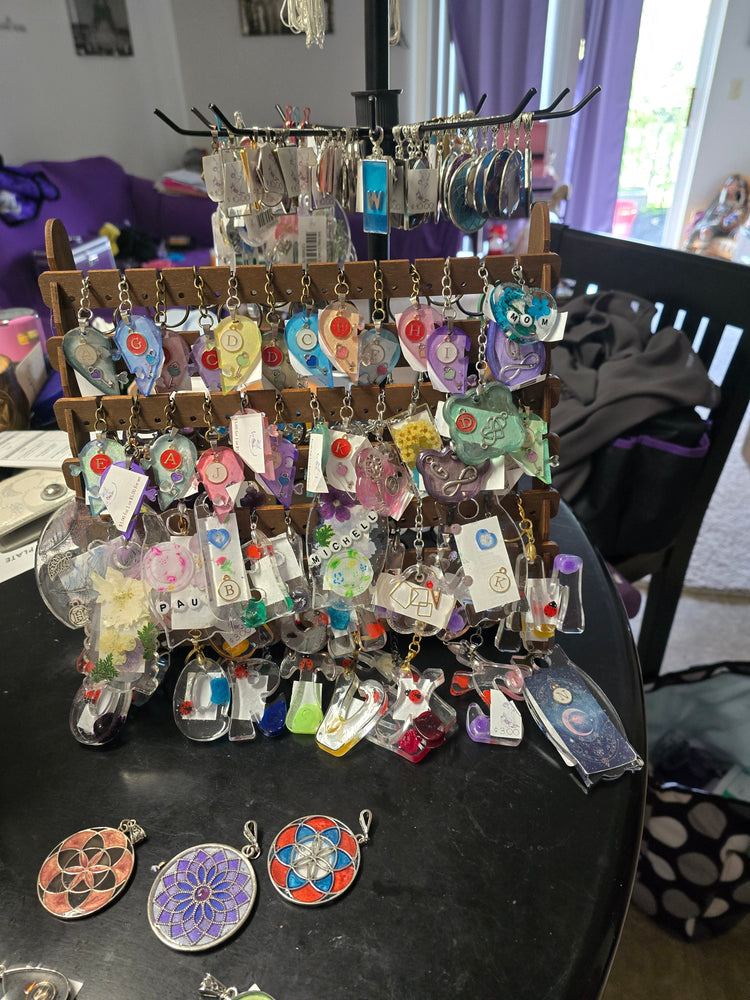 Alphabet Key Chains Collection - Colorful Resin Letter Keychains A-Z for Personalization at Madam T's Apothecary