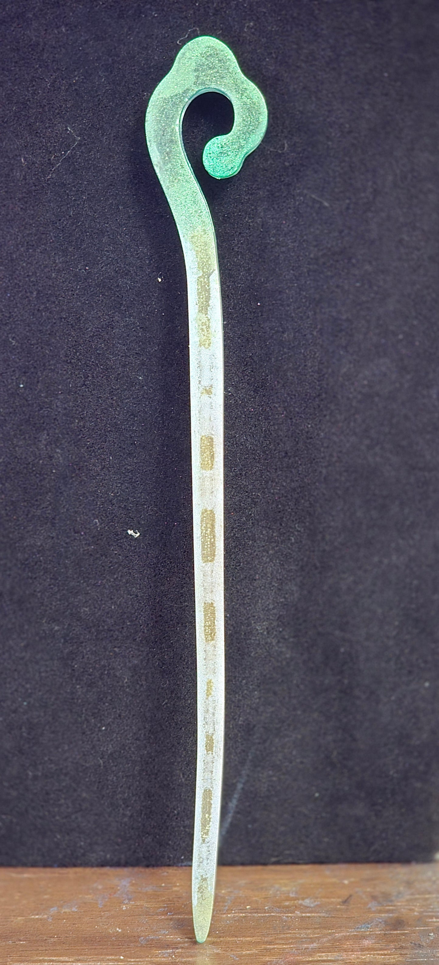 Handcrafted wand for spiritual practice - resin art