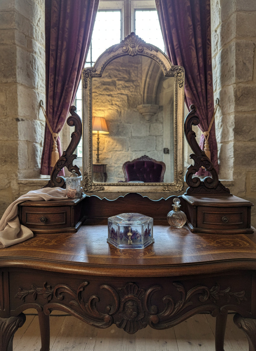 Butterfly trinket box with skeleton  key charm - keepsake storage