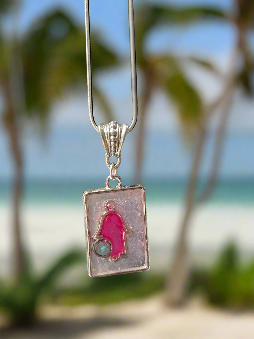 Stain Glass Pendant - colorful art charm
