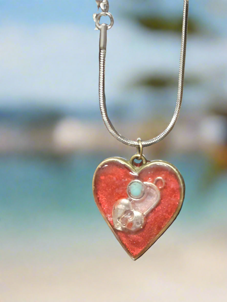 Stain Glass Pendant - unique glass-style jewelry