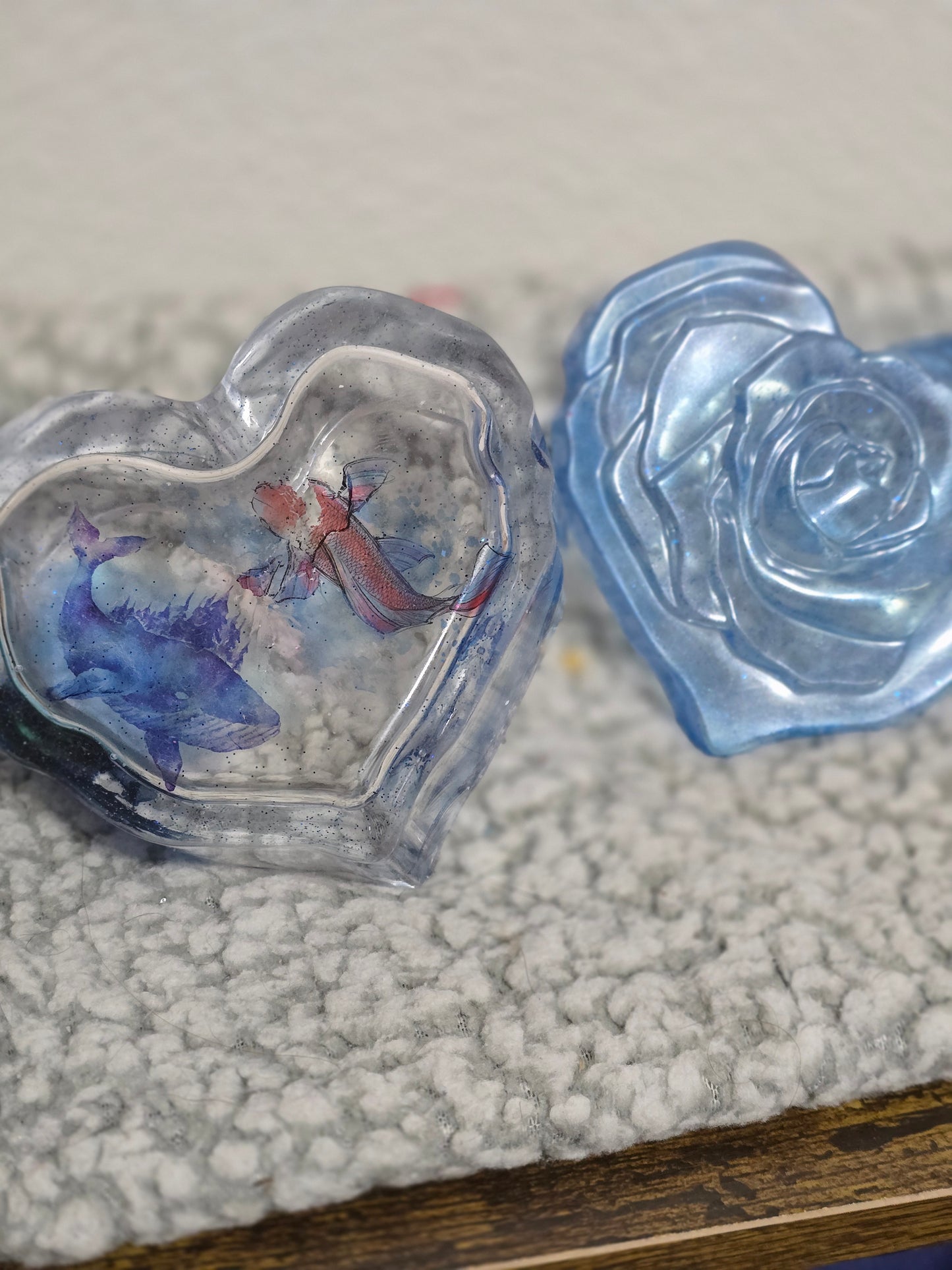 Large Heart Trinket Boxes