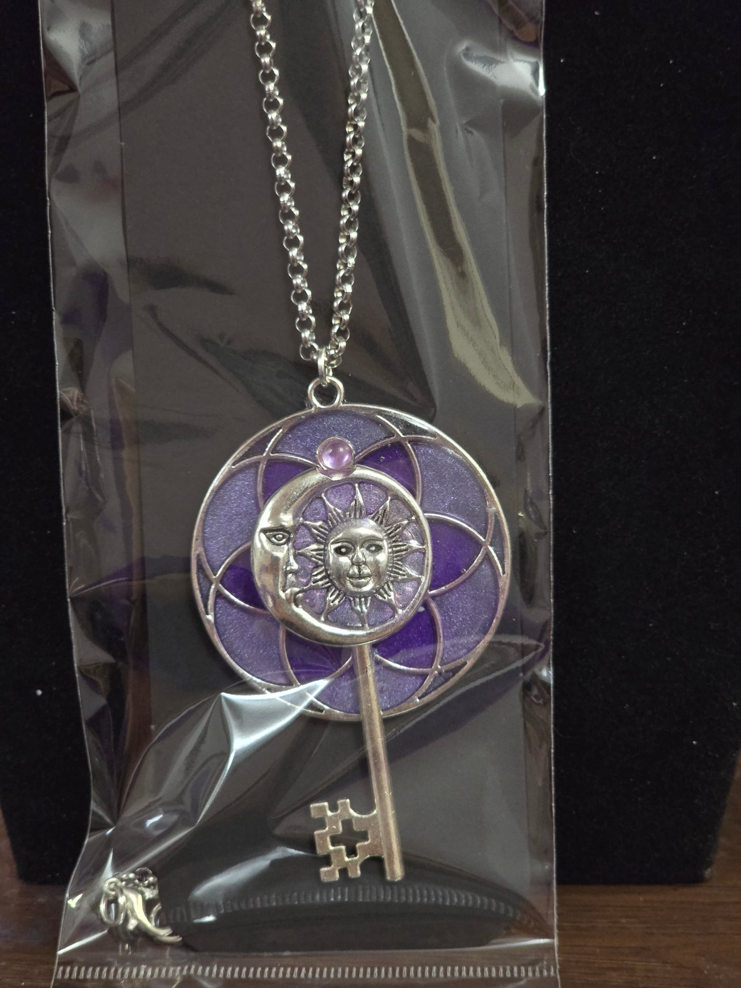 Skeleton Key Pendant - mystical key necklace