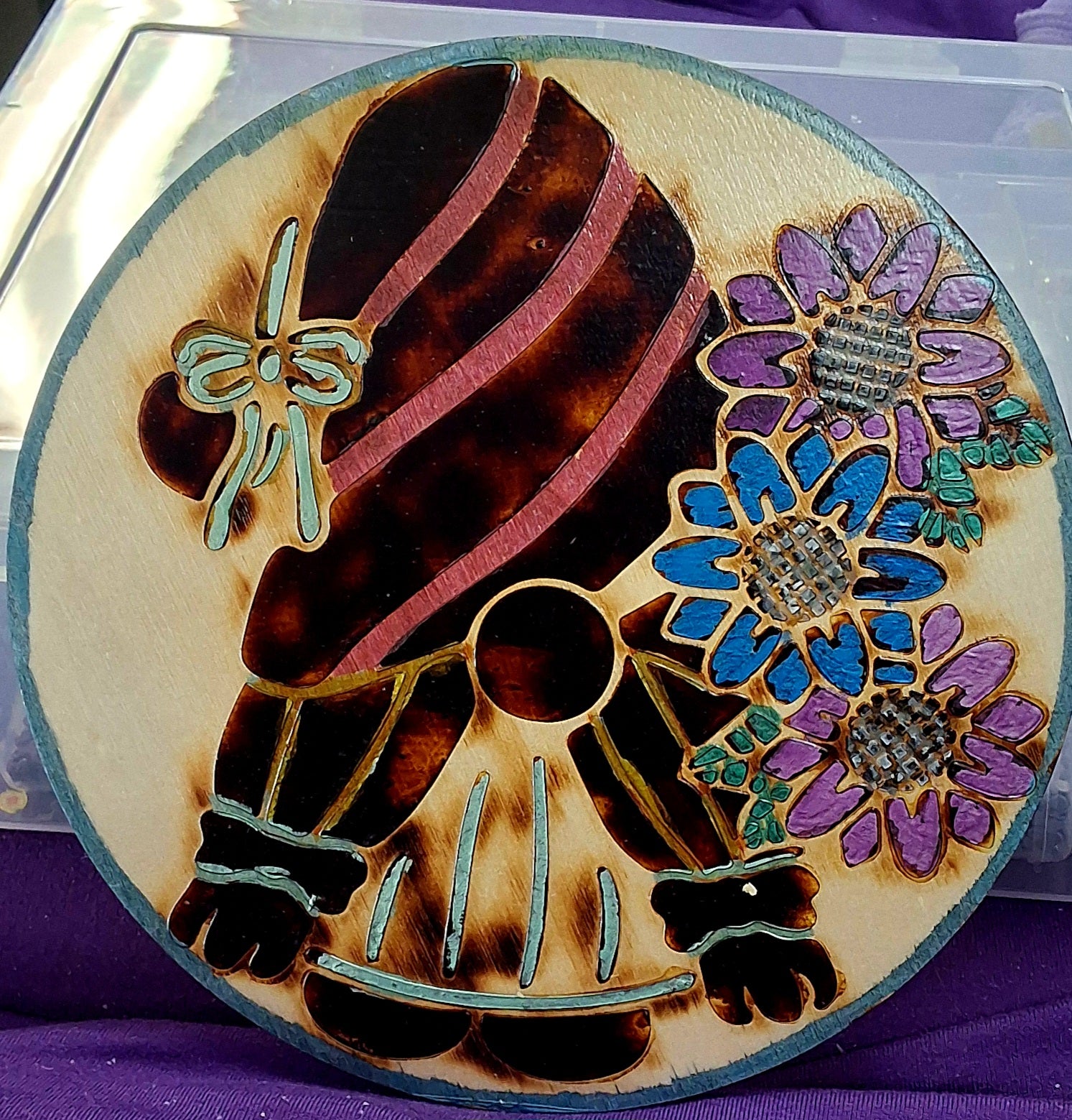 Decorative garden gnome - handmade indoor decor