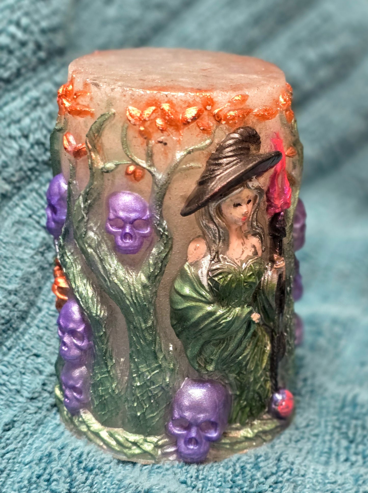 Water Witch resin art - elemental witchcraft decor