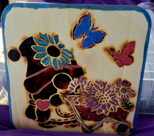 Cute garden gnome figurine - whimsical indoor decoration