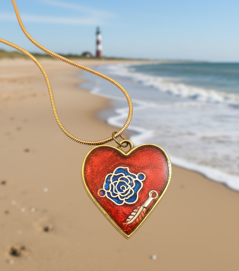 Stain Glass Pendant - unique glass-style jewelry