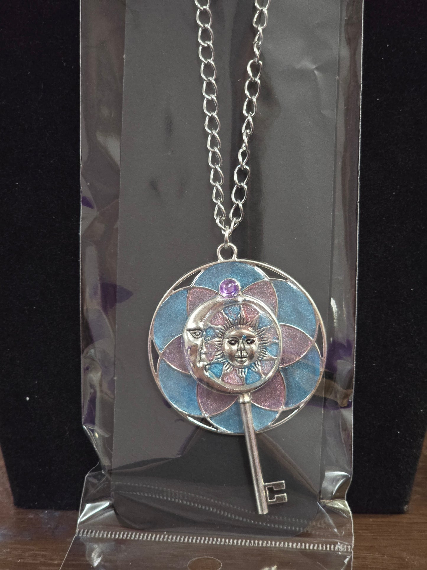 Skeleton Key Pendant - decorative key charm