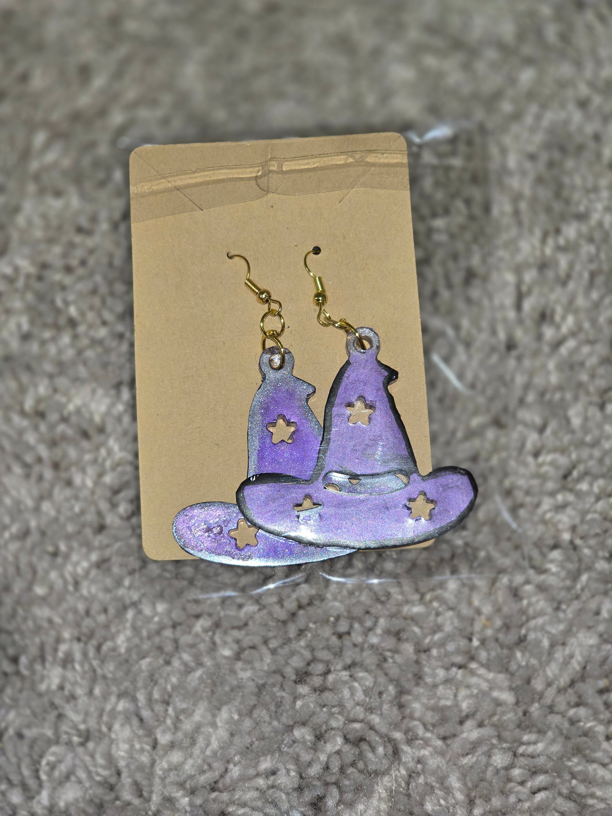 Witch's Hat earrings - witchy Halloween jewelry