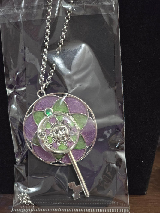 Skeleton Key Pendant - vintage key necklace