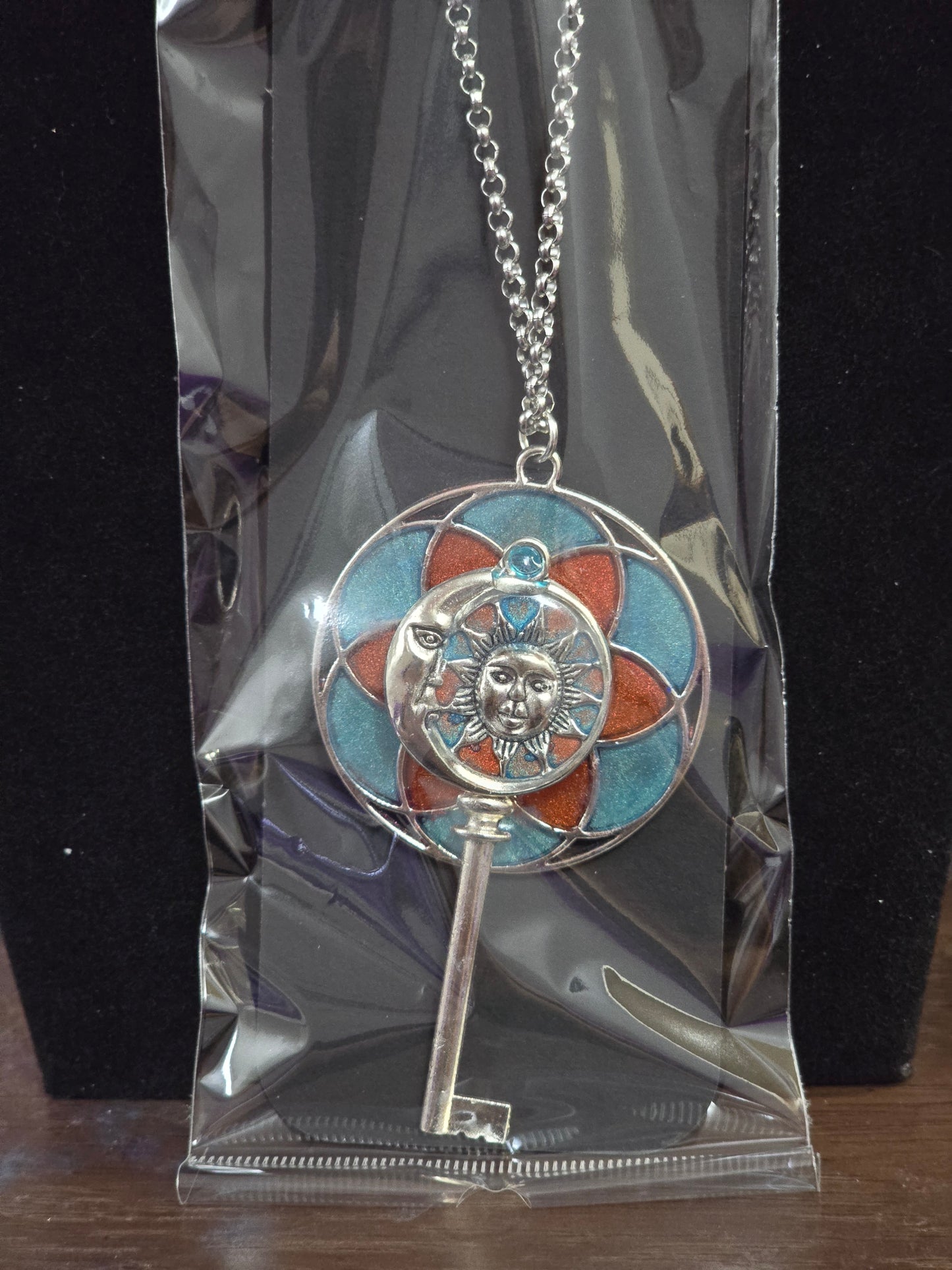 Skeleton Key Pendant - ornate key necklace