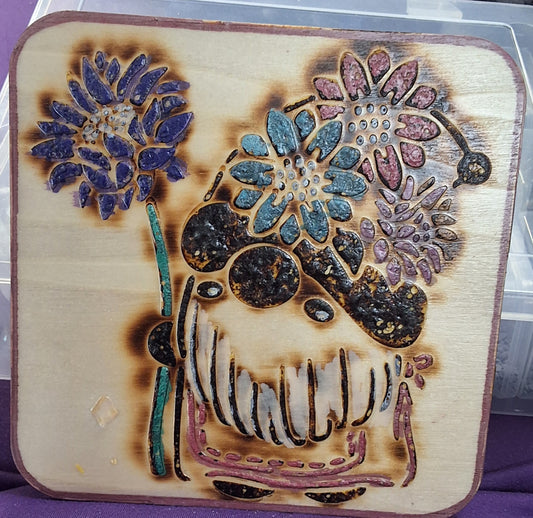 Handcrafted garden gnome decoration - whimsical home decor