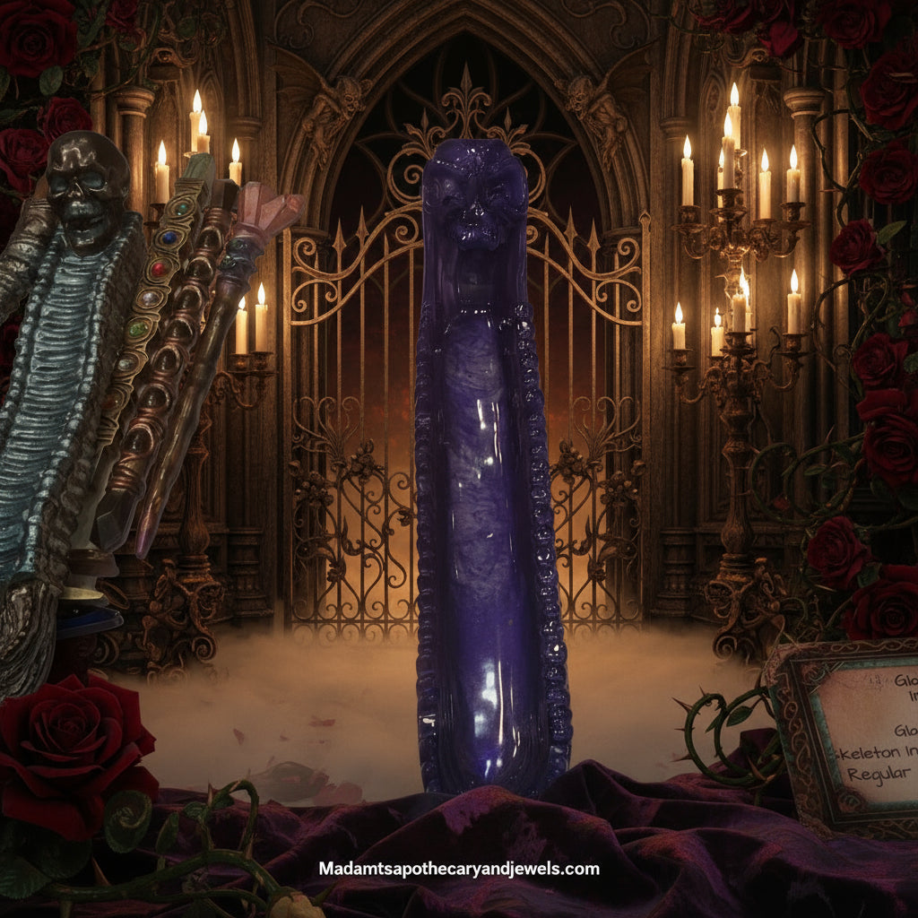 Skeleton incense holder - gothic home decor