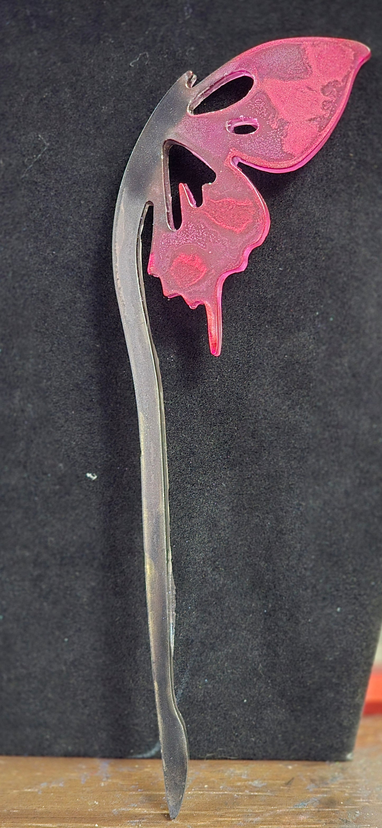 Colorful resin wand - handmade witchcraft accessory