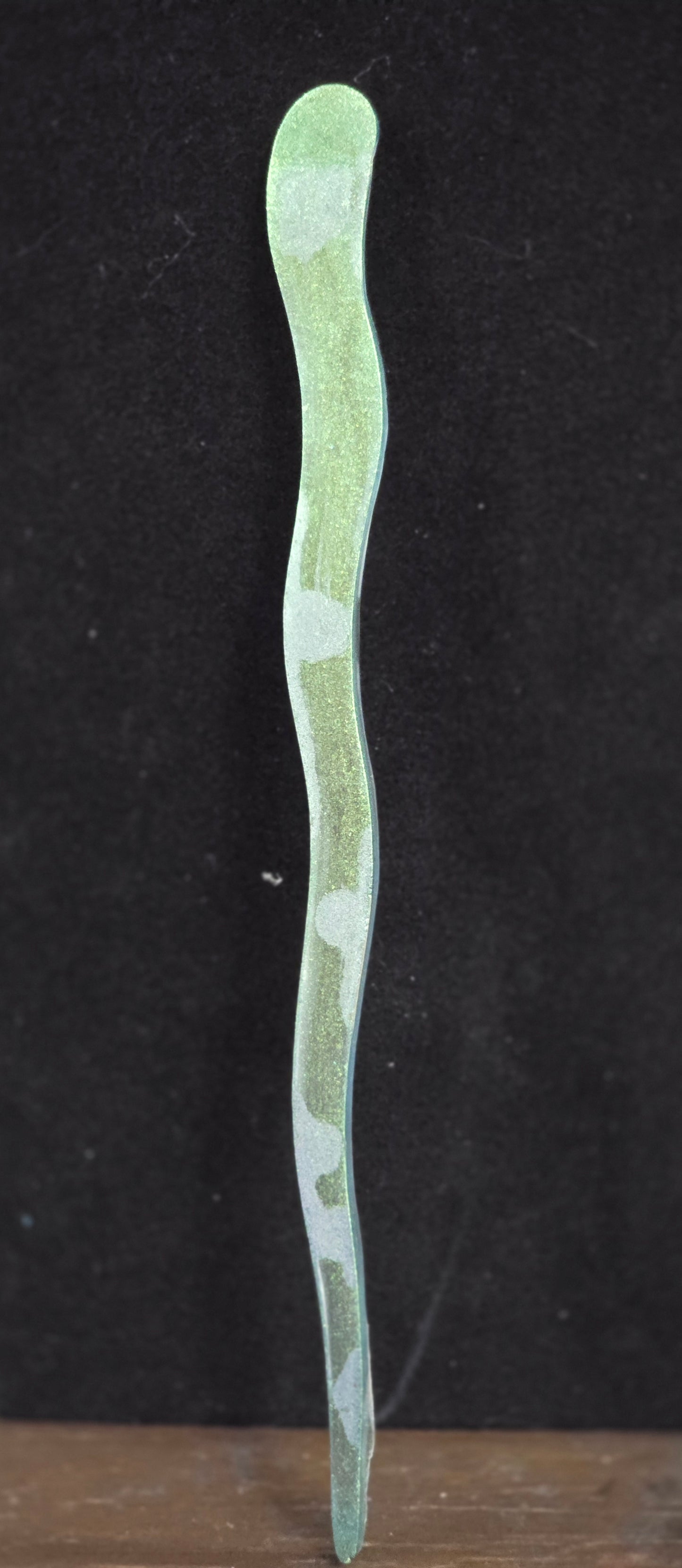 Handcrafted wand for spiritual practice - resin art