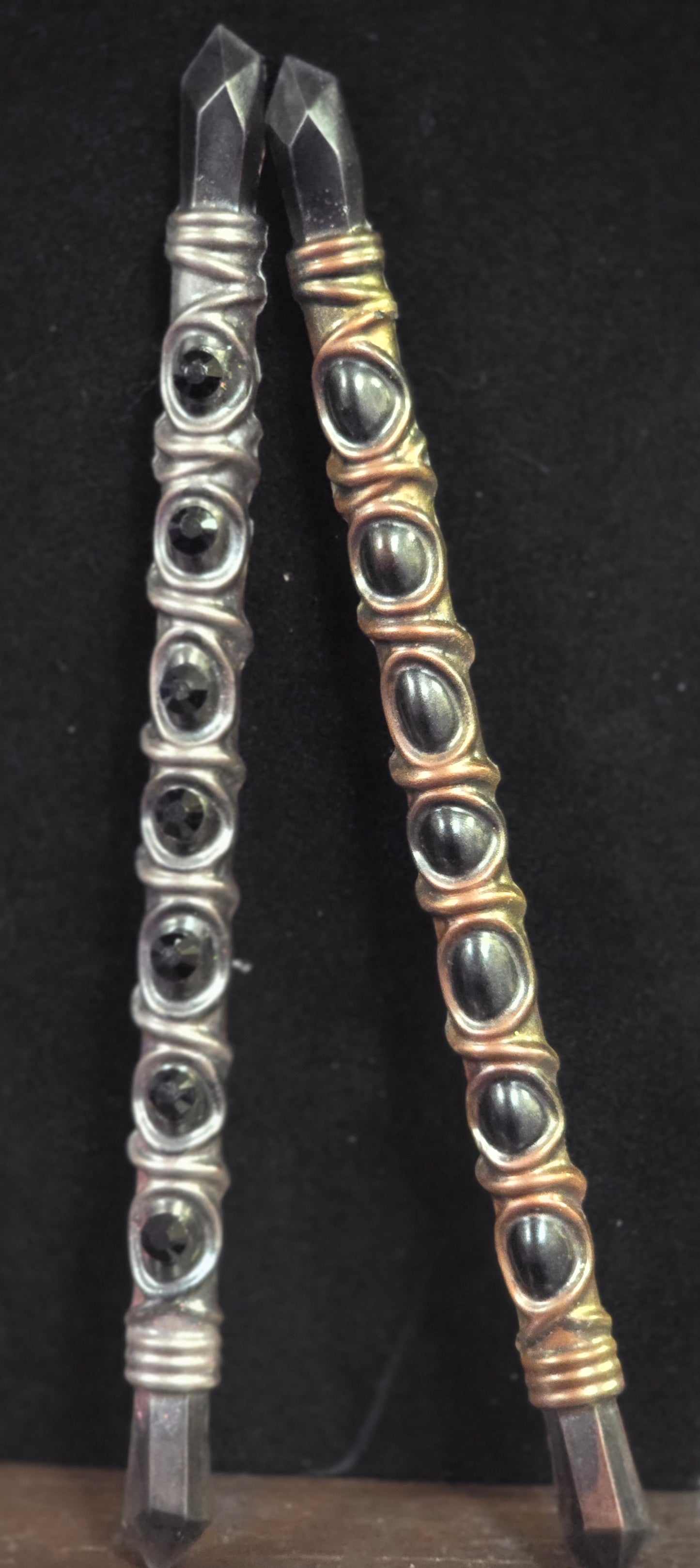 Handcrafted wand for spiritual practice - resin art