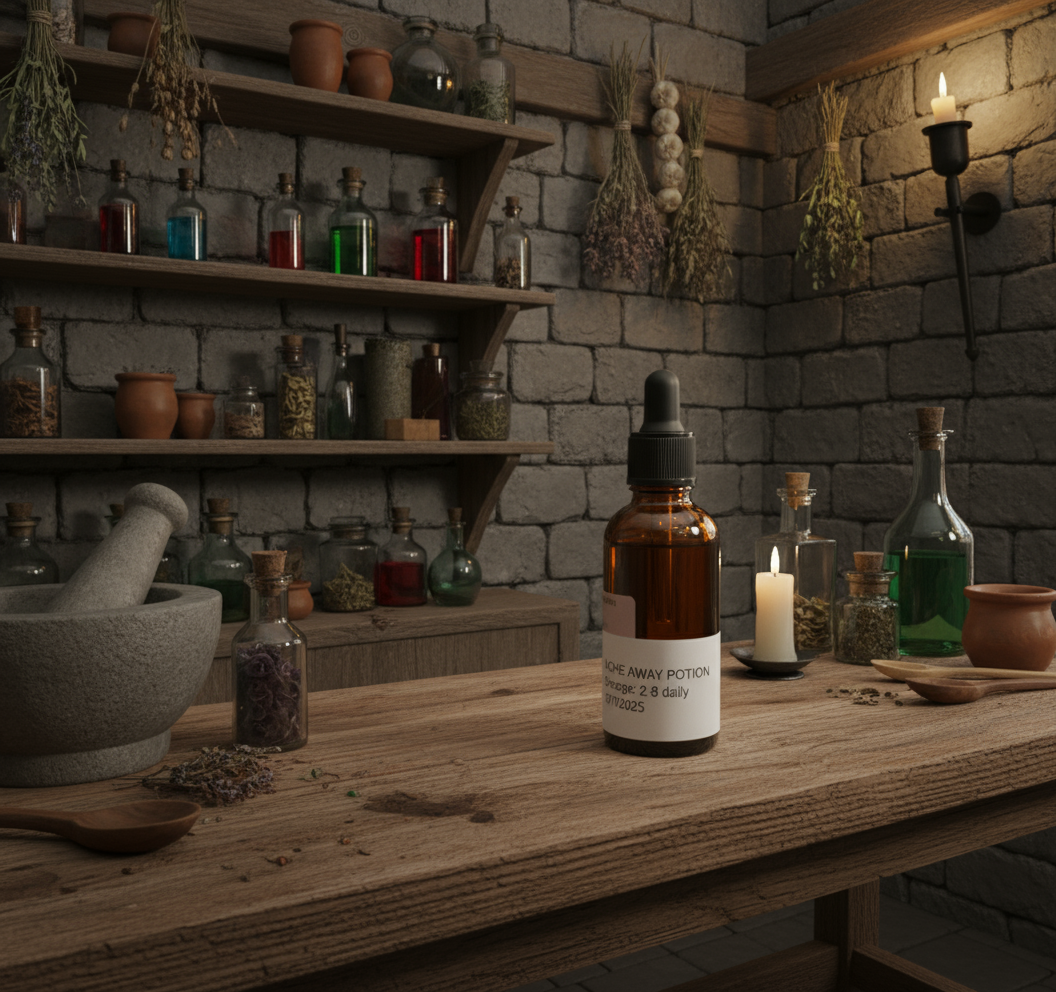 Ache Away Potion tincture - natural pain relief remedy
