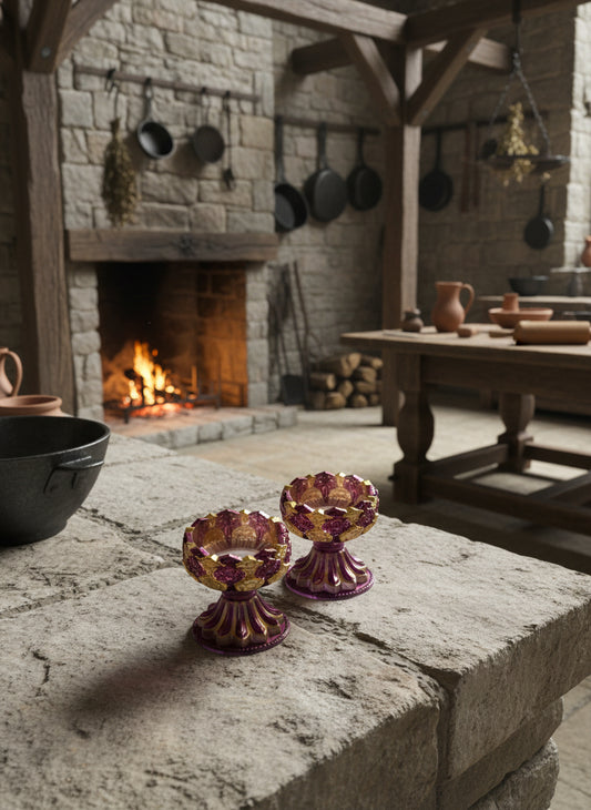 Decorative chalice - handcrafted resin goblet