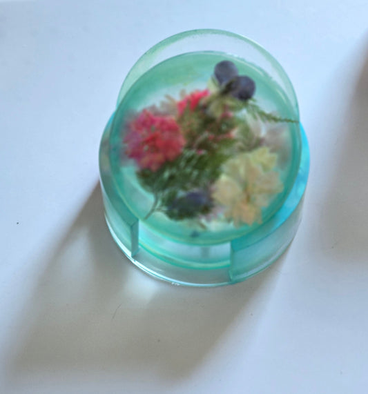 Decorative resin coasters - unique table accessories