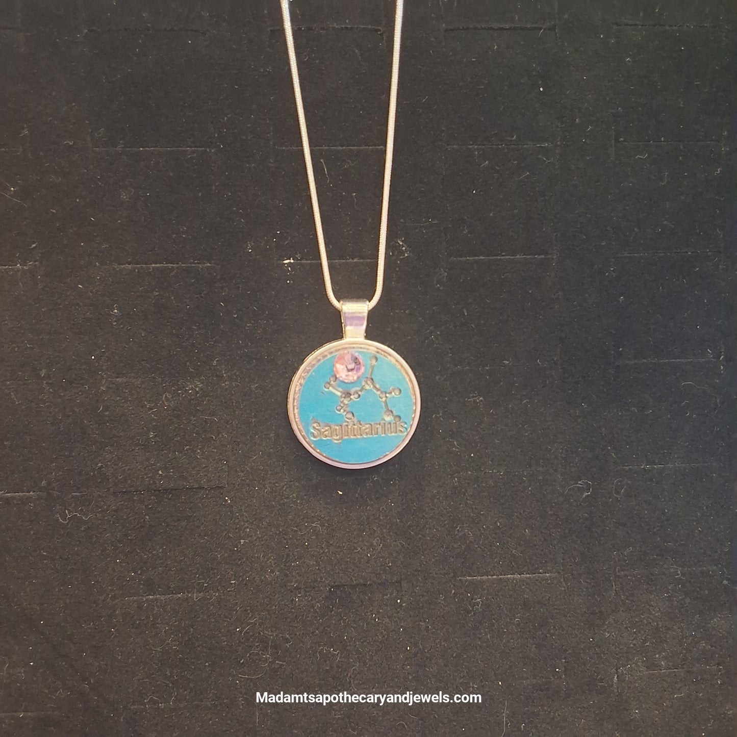 Sagittarius zodiac pendant - mystical sign necklace