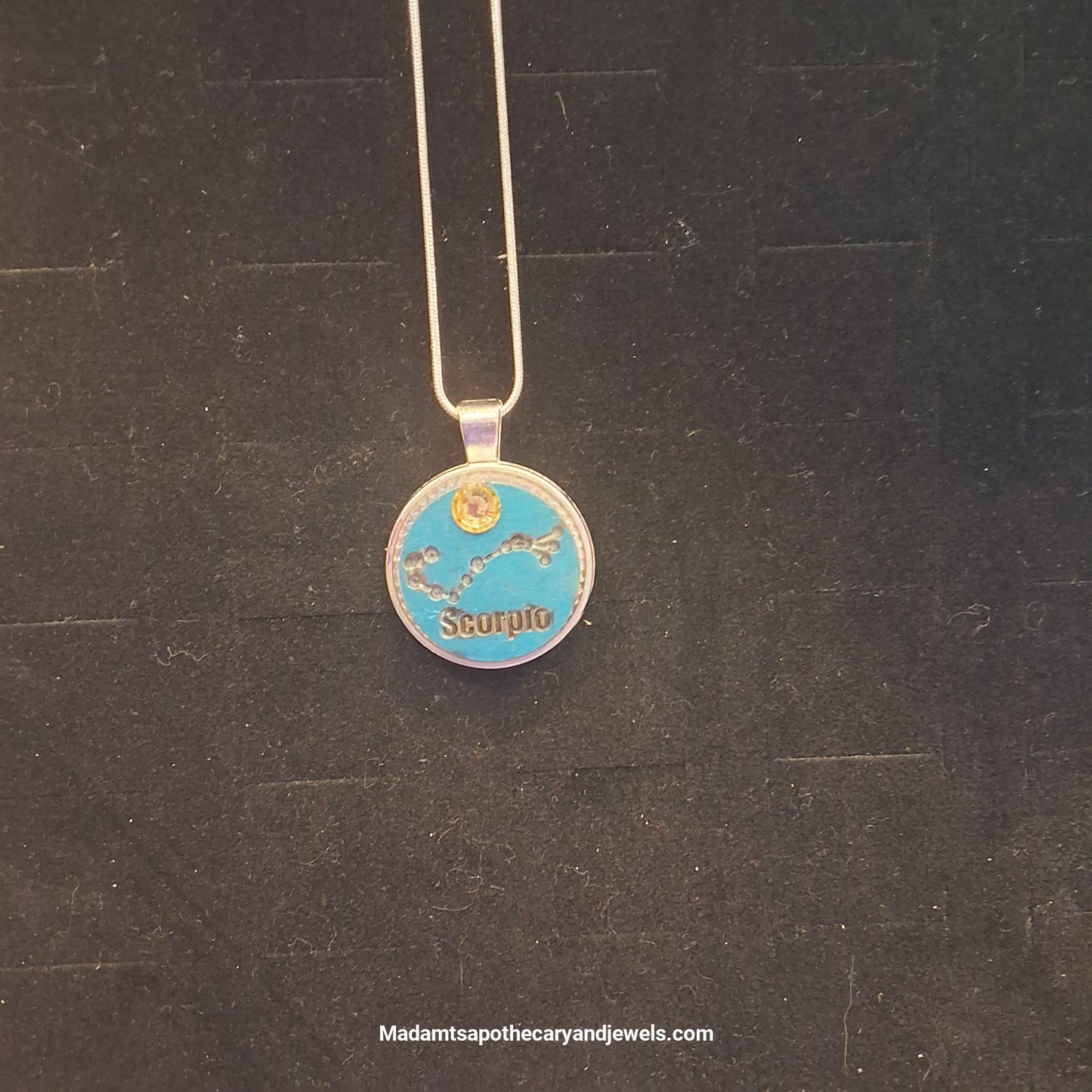 Scorpio zodiac pendant necklace - astrological jewelry