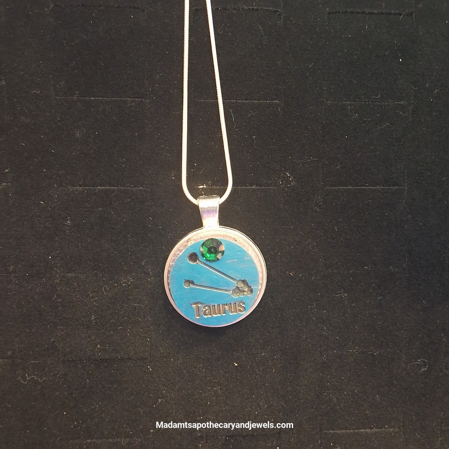 Taurus zodiac pendant necklace - celestial jewelry