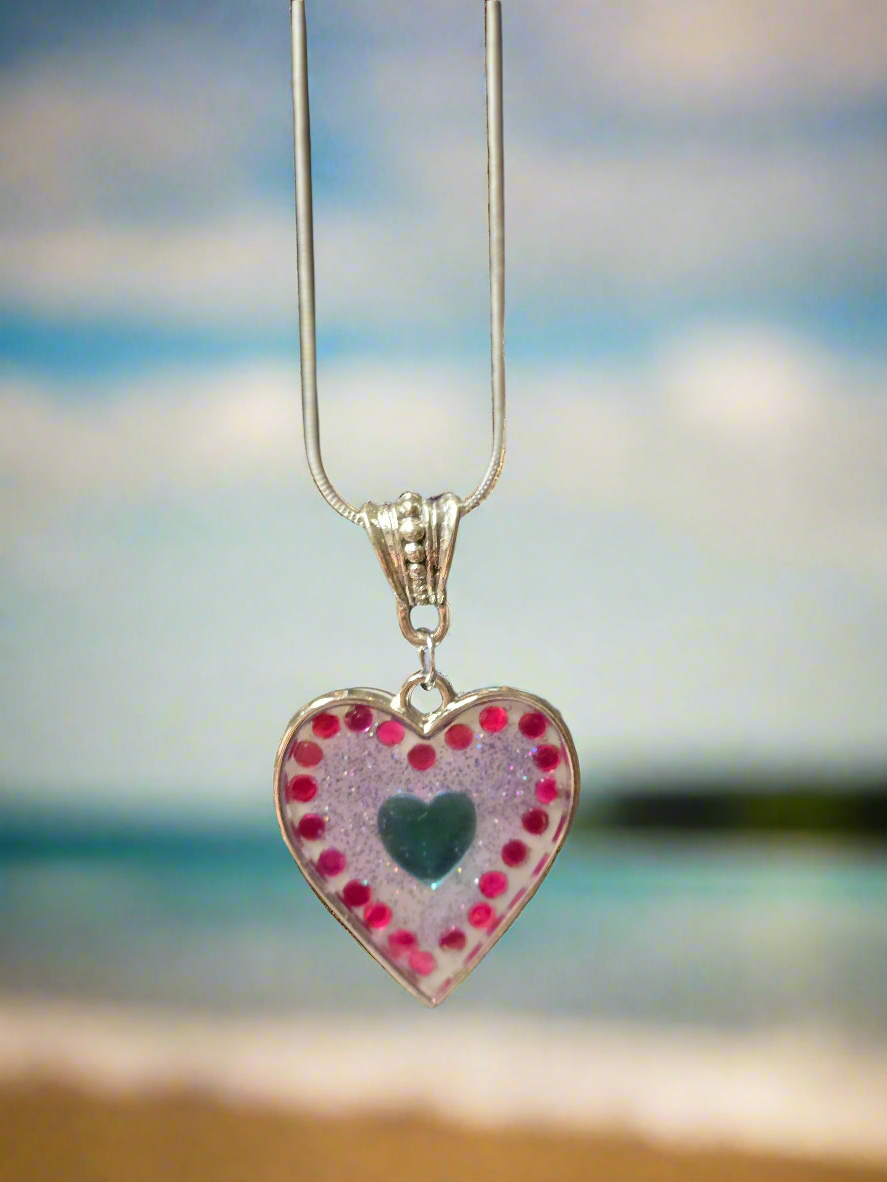 Stain Glass Pendant - vibrant mosaic charm