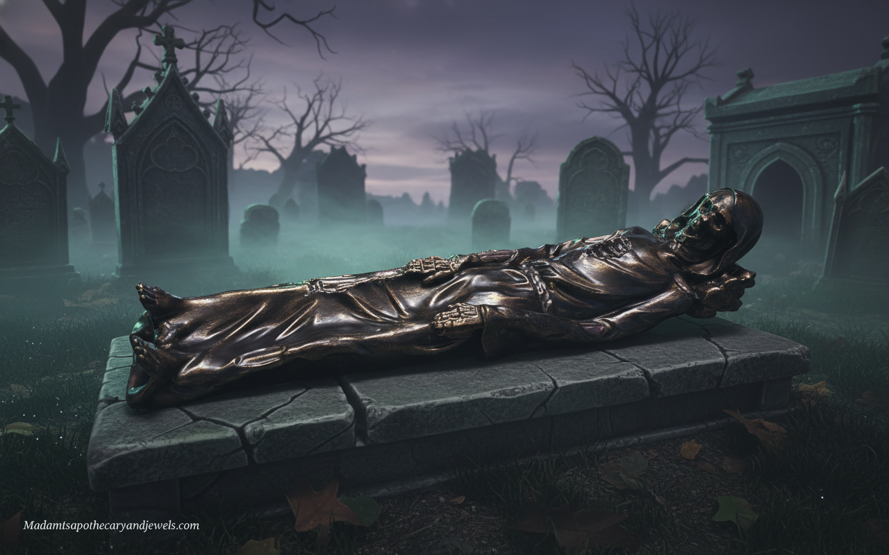 Skeleton incense holder - gothic home decor