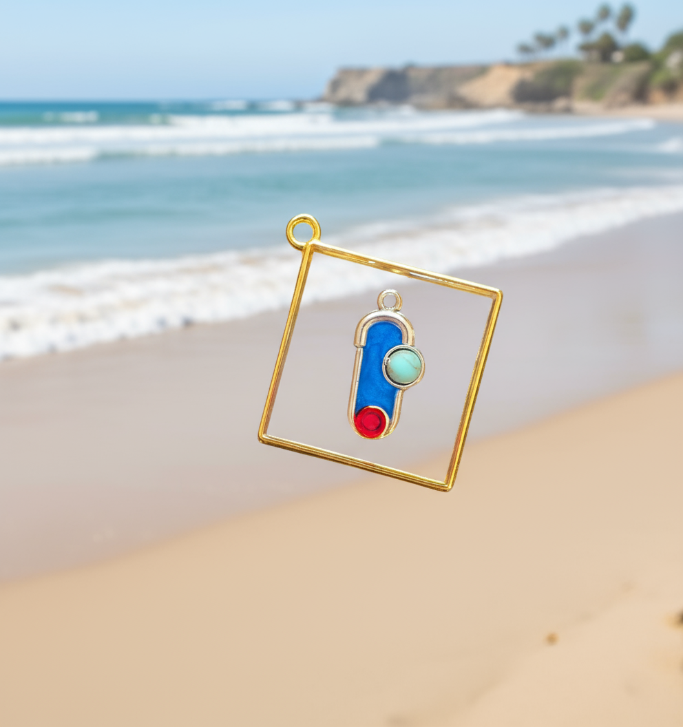 Stain Glass Pendant - artistic mosaic jewelry