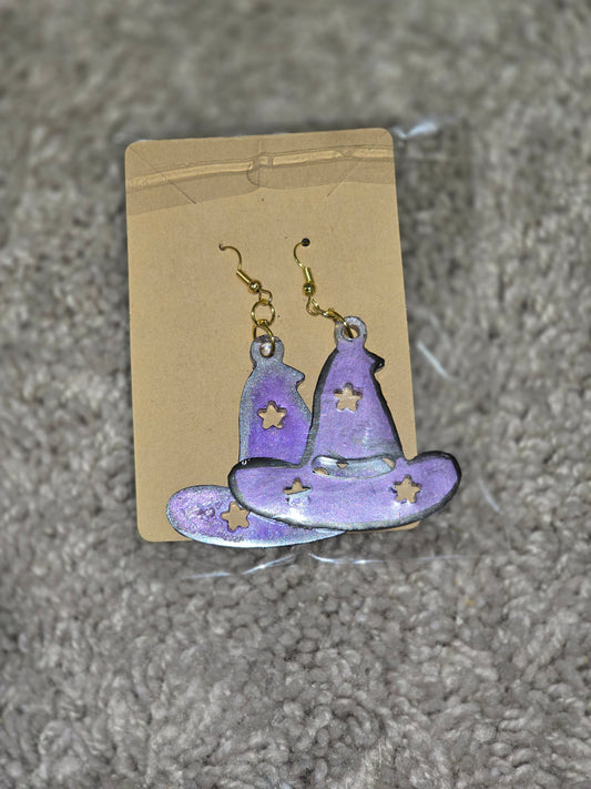 Witch's Hat earrings - witchy Halloween jewelry