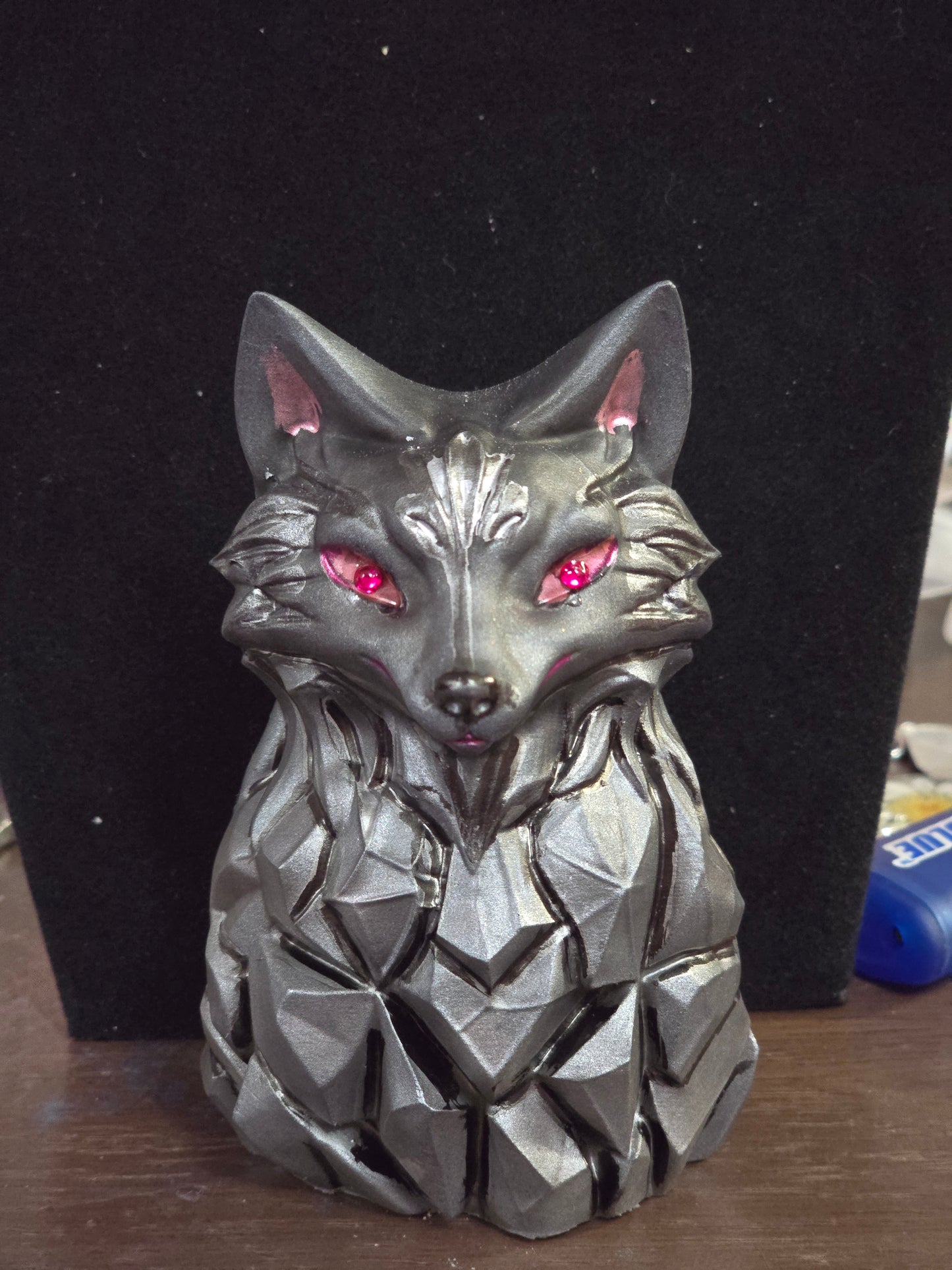 Wolves Resin Art - wolf figurine decor