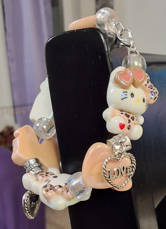 Hello Kitty bracelet detail - kawaii wrist accessory