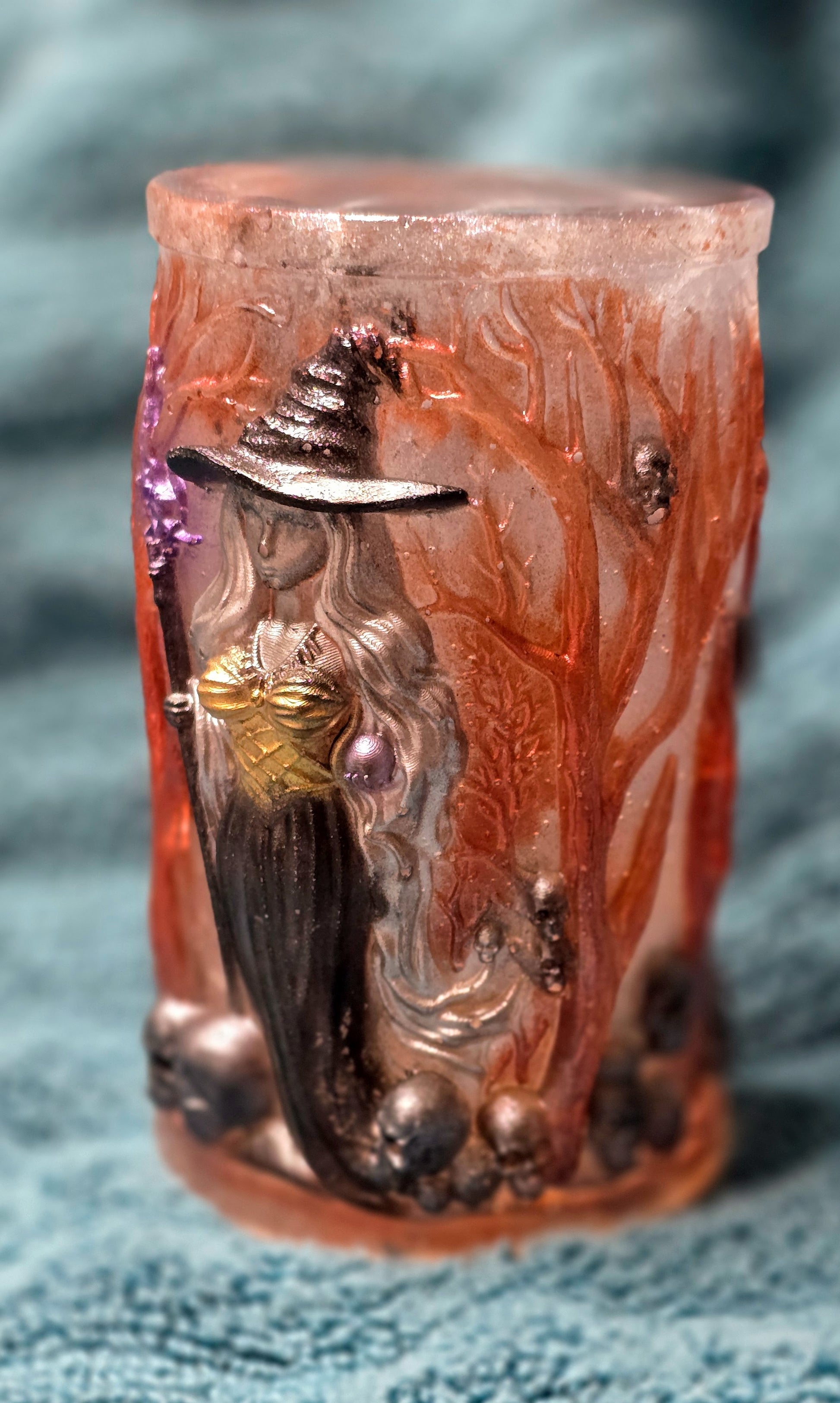 Earth Witch resin art - nature witchcraft decor